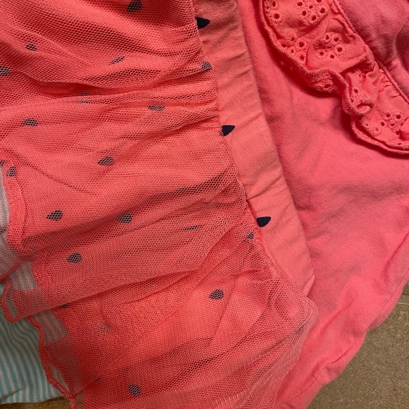 Five outfits (10pcs) Size 6-9month. Unicorn. Watermelon. Heart. Eyelet. - Picture 7 of 11